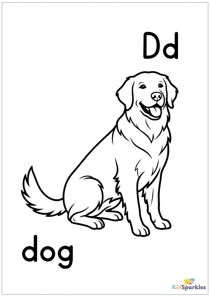 Dog coloring page